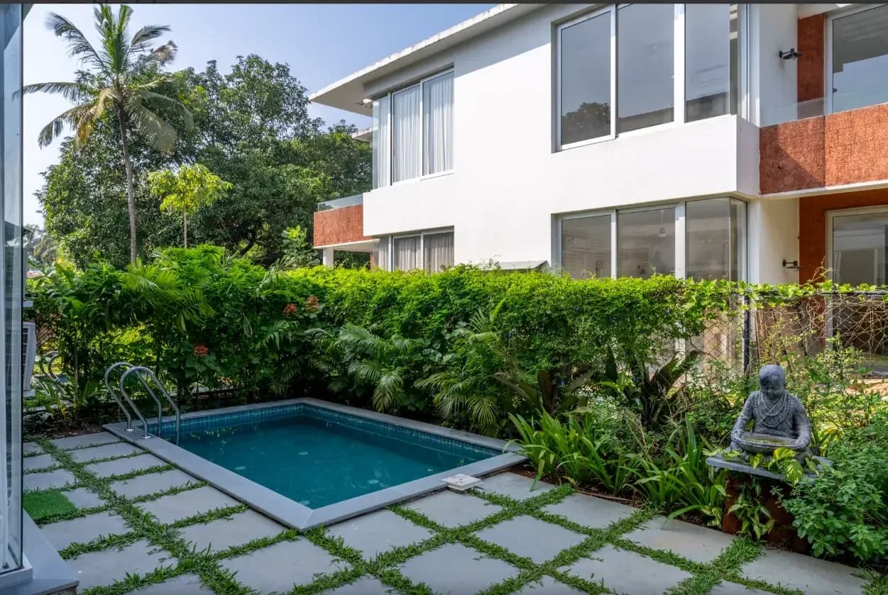 2BHK Private Pool Villa for up to 5 Guests in Siolim, Goa - Siolim, Goa