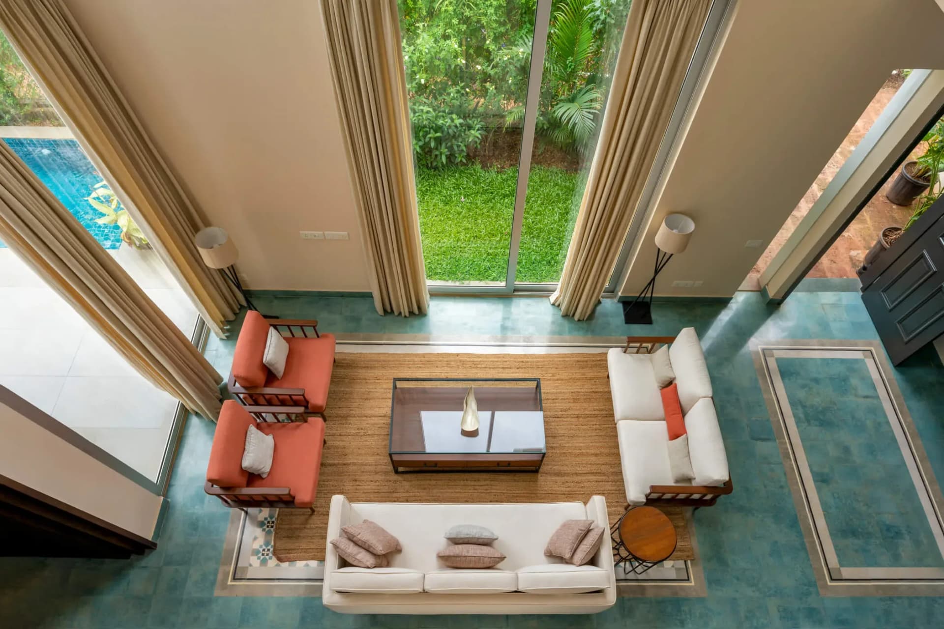 La Olalian Estate — Villa A1 — 2BHK Villa with Private + Shared Pools in Anjuna, Goa - Anjuna, Goa