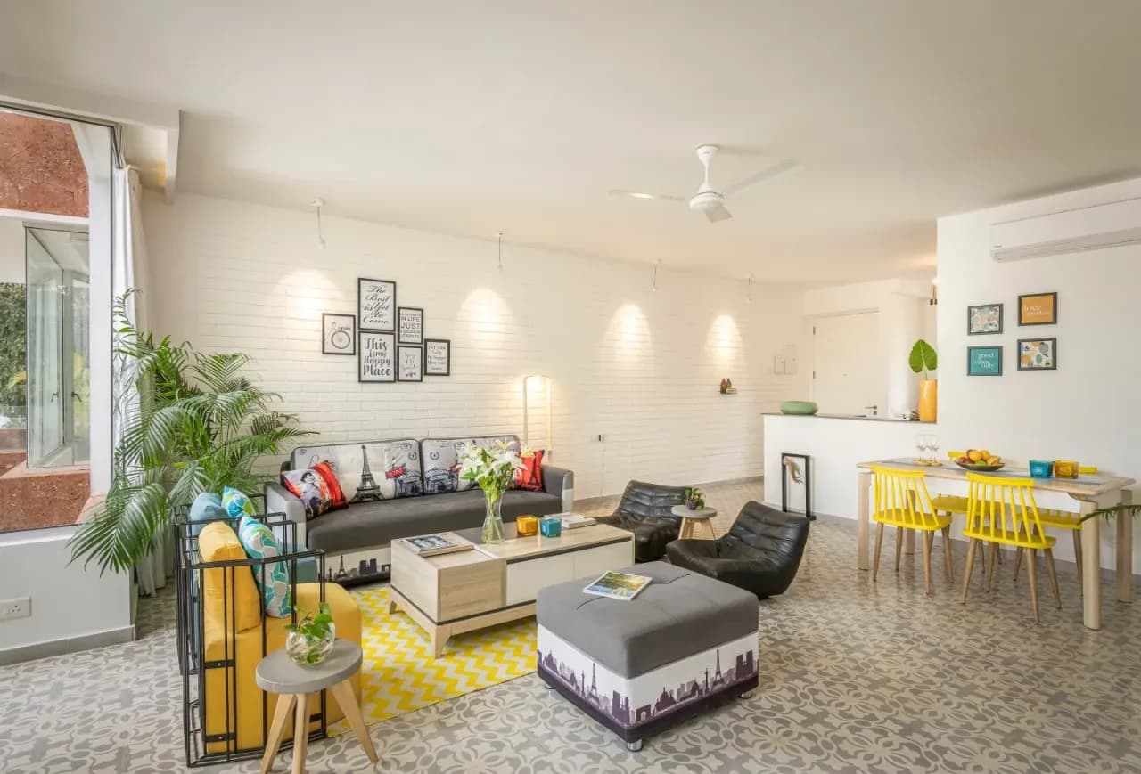 El Sereno — Apartment 105 — 2BHK Shared Pool Apartment in Vagator, Goa - Vagator, Goa