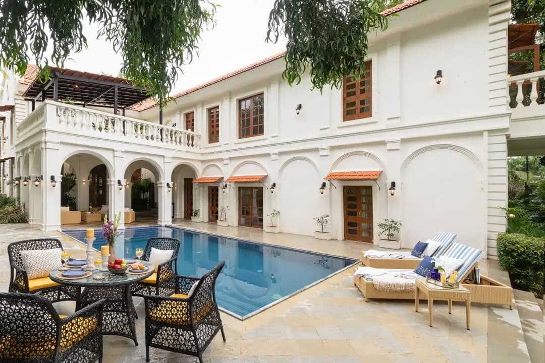 Poolside Facade | Villa Brisa